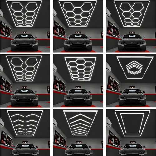 HEXAGON LED * HONEYCOMB * DETAILING GARÁŽ