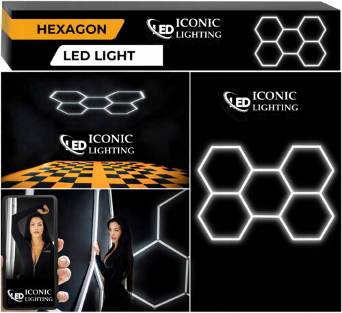 f HEXAGON LED * HONEYCOMB * DETAILING GARÁŽ