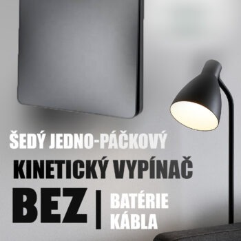 kinetický vypínač s RF jednotkou