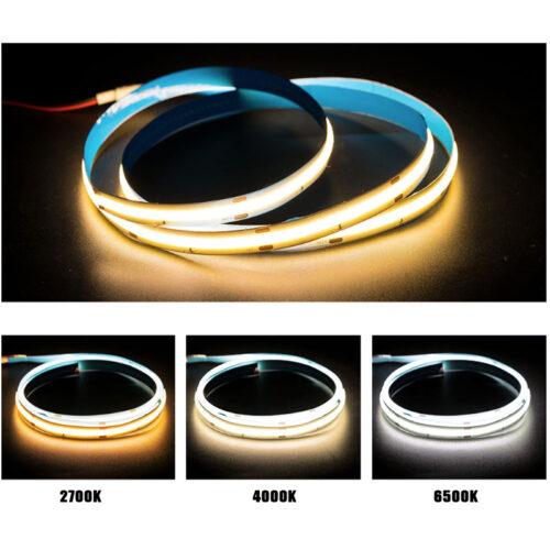 Profesionálny COB Led pás 12W 24V CCT Dual White 2700K - 6500K