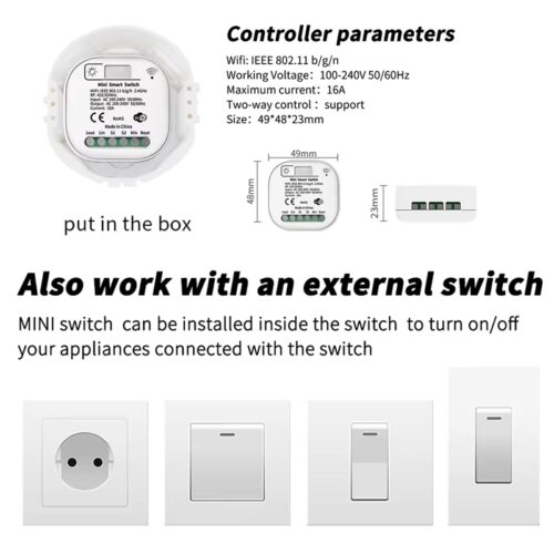 smart spinac wifi RF rele