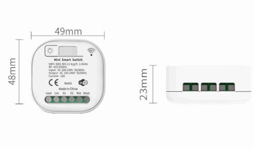 smart spinac wifi RF rele